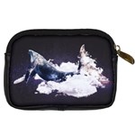 Blue whale dream Digital Camera Leather Case Back