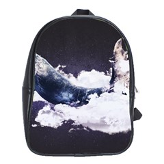 Blue Whale Dream School Bag (large) by goljakoff