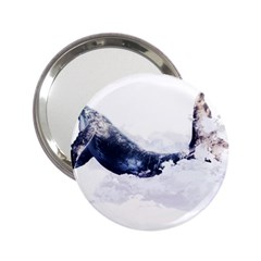 Blue Whale 2 25  Handbag Mirrors by goljakoff