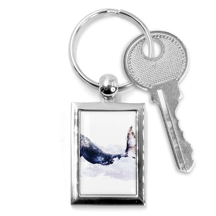 Blue whale Key Chain (Rectangle)