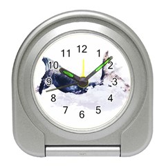 Blue Whale Travel Alarm Clock by goljakoff