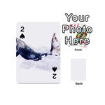 Blue whale Playing Cards 54 Designs (Mini) Front - Spade2