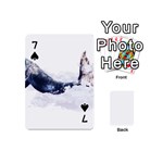 Blue whale Playing Cards 54 Designs (Mini) Front - Spade7