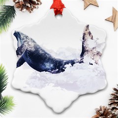 Blue Whale Ornament (snowflake) by goljakoff