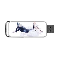 Blue Whale Portable Usb Flash (one Side) by goljakoff