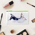 Blue whale Cosmetic Bag (XS) Front