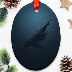 Whales Family Ornament (oval) by goljakoff