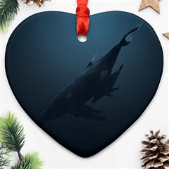 Whales Family Ornament (heart) by goljakoff