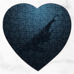 Whales Family Jigsaw Puzzle (heart) by goljakoff