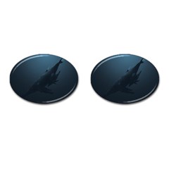 Whales Family Cufflinks (oval) by goljakoff