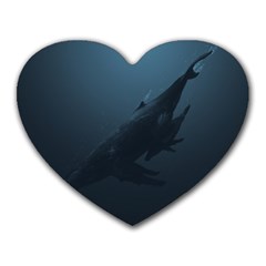 Whales Family Heart Mousepads by goljakoff