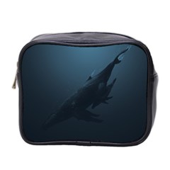 Whales Family Mini Toiletries Bag (two Sides) by goljakoff