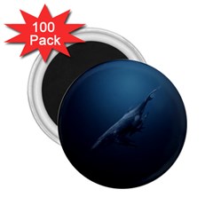 Blue Whales 2 25  Magnets (100 Pack)  by goljakoff