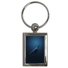 Blue Whales Key Chain (rectangle) by goljakoff