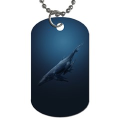 Blue Whales Dog Tag (one Side) by goljakoff