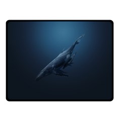 Blue Whales Double Sided Fleece Blanket (small)  by goljakoff