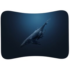 Blue Whales Velour Seat Head Rest Cushion by goljakoff