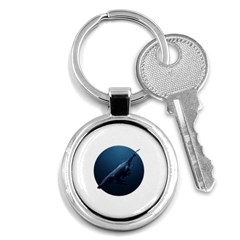 Blue Whales Key Chain (round) by goljakoff