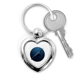 Blue Whales Key Chain (heart) by goljakoff