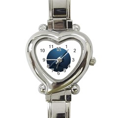 Blue Whales Heart Italian Charm Watch by goljakoff