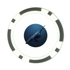 Blue Whales Poker Chip Card Guard by goljakoff