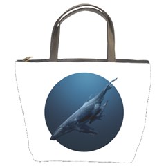 Blue Whales Bucket Bag by goljakoff