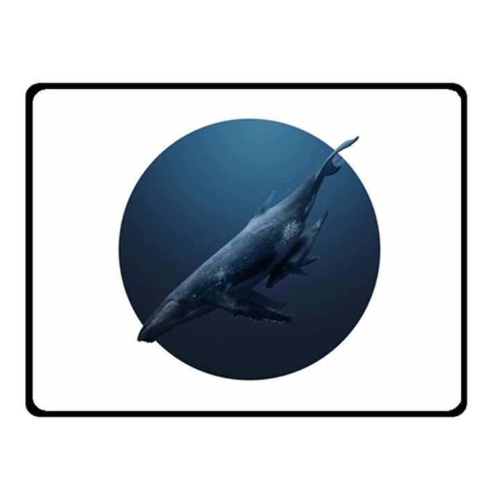 Blue Whales Fleece Blanket (Small)