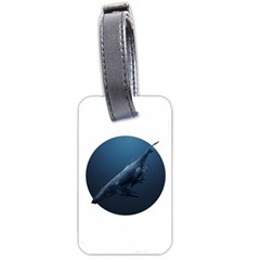 Blue Whales Luggage Tag (one Side) by goljakoff