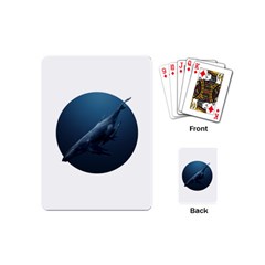 Blue Whales Playing Cards Single Design (mini) by goljakoff