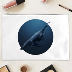 Blue Whales Cosmetic Bag (xxl) by goljakoff