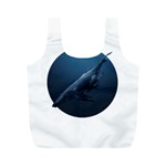 Blue Whales Full Print Recycle Bag (M) Front