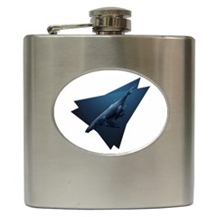 Whales In Deep Ocean Hip Flask (6 Oz) by goljakoff