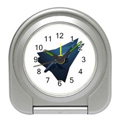 Whales In Deep Ocean Travel Alarm Clock by goljakoff