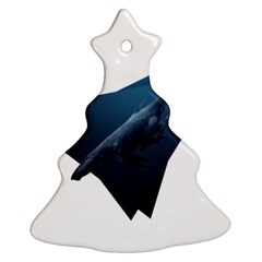 Whales In Deep Ocean Ornament (christmas Tree) 