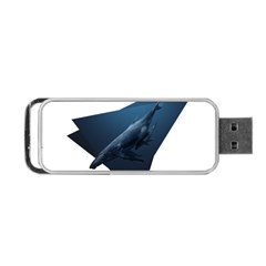 Whales In Deep Ocean Portable Usb Flash (one Side) by goljakoff