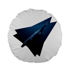 Whales In Deep Ocean Standard 15  Premium Round Cushions by goljakoff