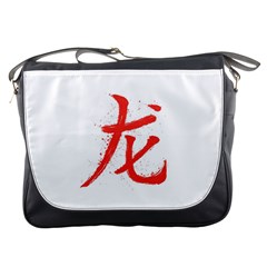 Dragon Hieroglyph Messenger Bag by goljakoff