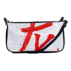 Dragon Hieroglyph Shoulder Clutch Bag by goljakoff