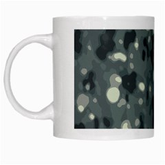 Abstract Texture Surface Print White Mugs