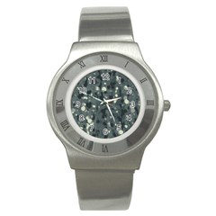 Abstract Texture Surface Print Stainless Steel Watch by dflcprintsclothing