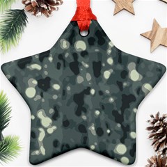 Abstract Texture Surface Print Star Ornament (two Sides)