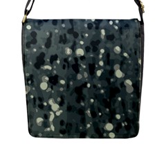 Abstract Texture Surface Print Flap Closure Messenger Bag (l) by dflcprintsclothing