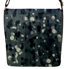 Abstract Texture Surface Print Flap Closure Messenger Bag (s)