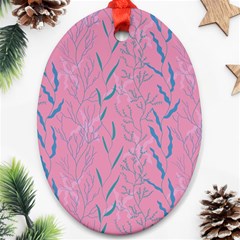 Undersea World  Plants And Starfish Ornament (oval) by SychEva