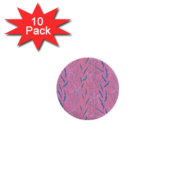 Undersea World  Plants And Starfish 1  Mini Buttons (10 pack) 