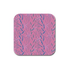 Undersea World  Plants And Starfish Rubber Square Coaster (4 Pack)  by SychEva