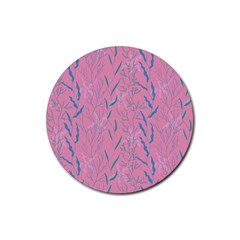 Undersea World  Plants And Starfish Rubber Coaster (round)  by SychEva