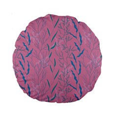 Undersea World  Plants And Starfish Standard 15  Premium Round Cushions by SychEva