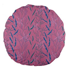 Undersea World  Plants And Starfish Large 18  Premium Round Cushions by SychEva