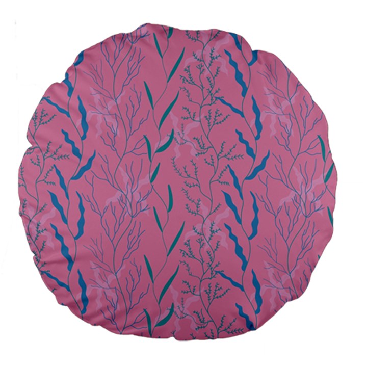 Undersea World  Plants And Starfish Large 18  Premium Round Cushions